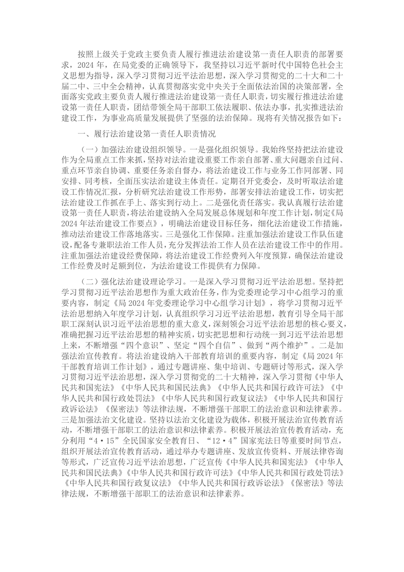 2024年度述法工作报告 - 新网知识库-新网知识库