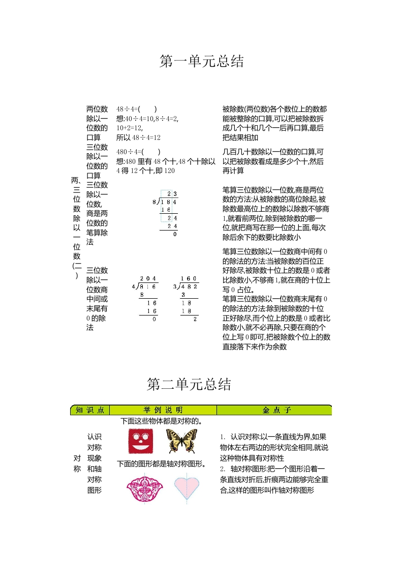 三年级（下册）青岛版数学全册重点 - 新网知识库-新网知识库