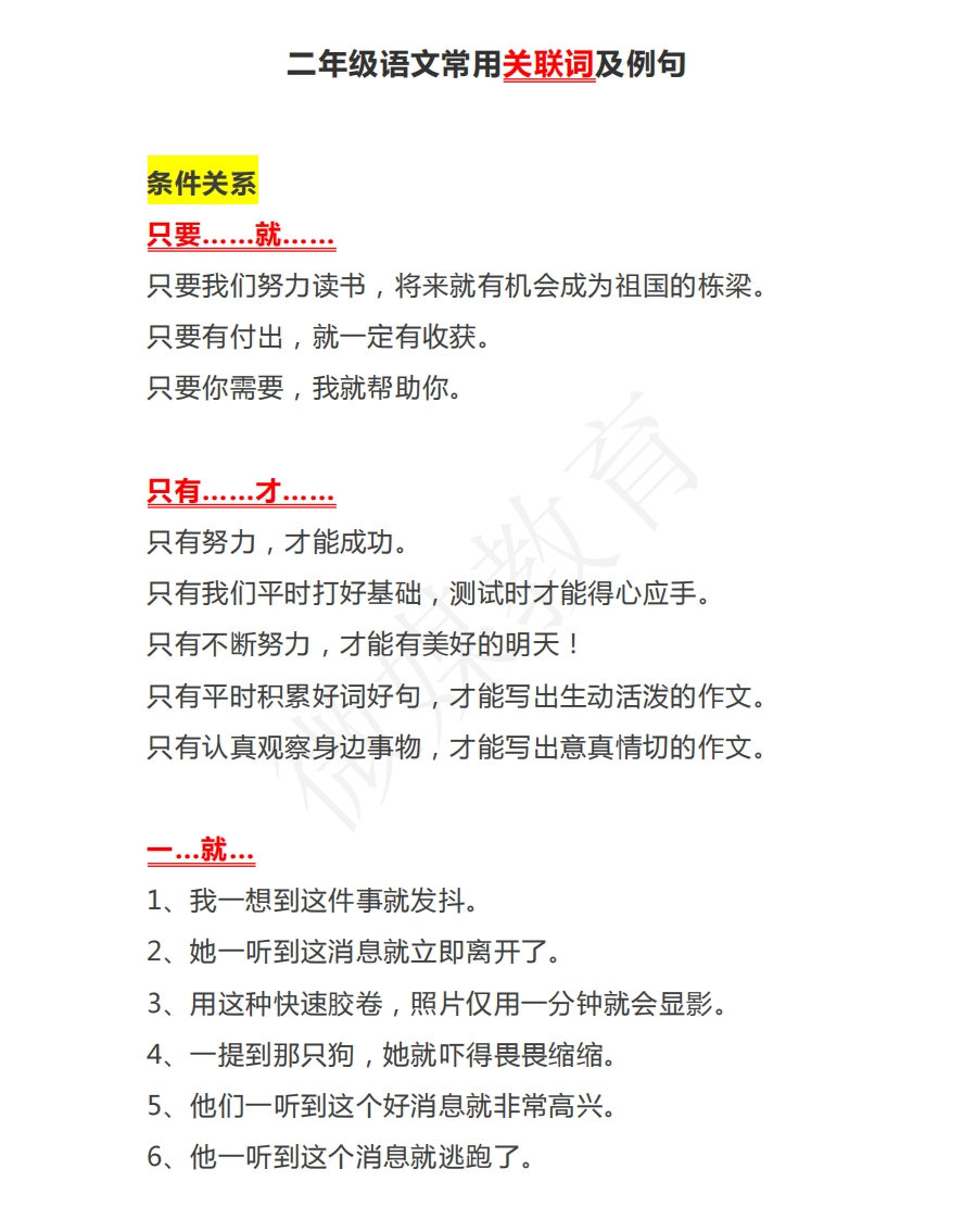 二年级上册语文常用关联词及例句(1) - 新网知识库-新网知识库
