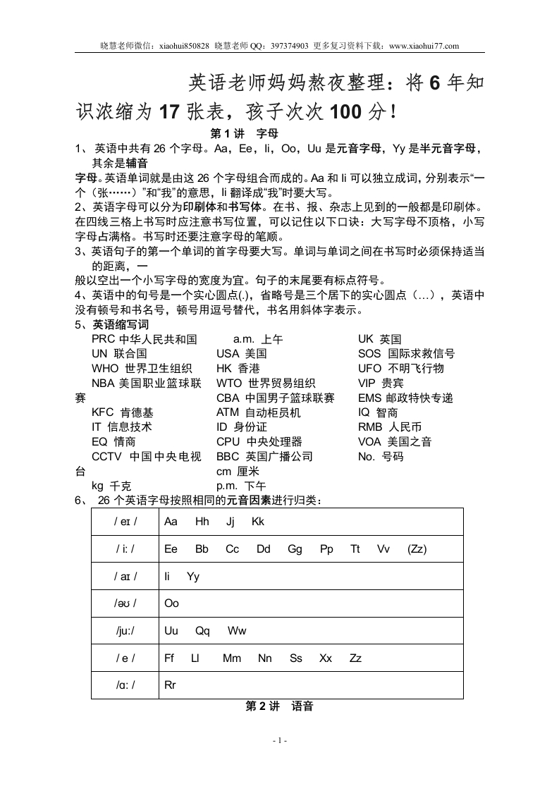 小升初复习：小学英语语法大全-经典全面 - 新网知识库-新网知识库