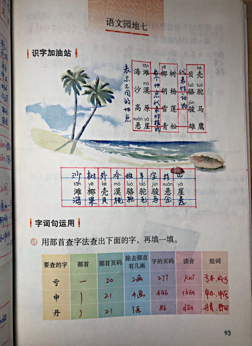 小学二年级上册上学期-部编版语文：园地七预习笔记(1) - 新网知识库-新网知识库