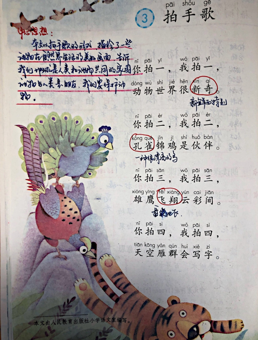 小学二年级上册上学期-部编版语文：识字③预习笔记 - 新网知识库-新网知识库