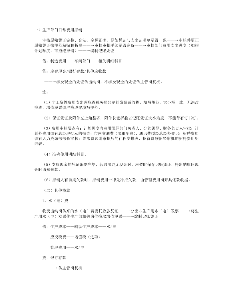 成本核算岗工作流程 - 新网知识库-新网知识库