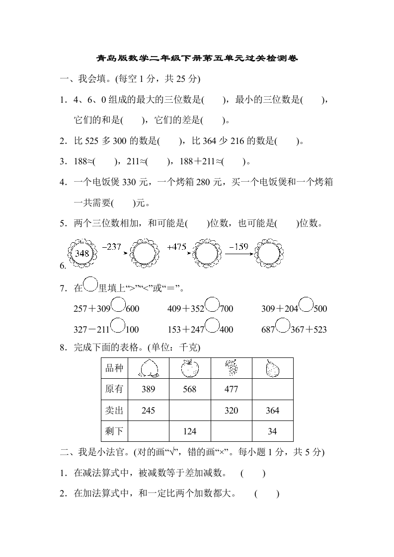 第五单元过关检测卷 - 新网知识库-新网知识库