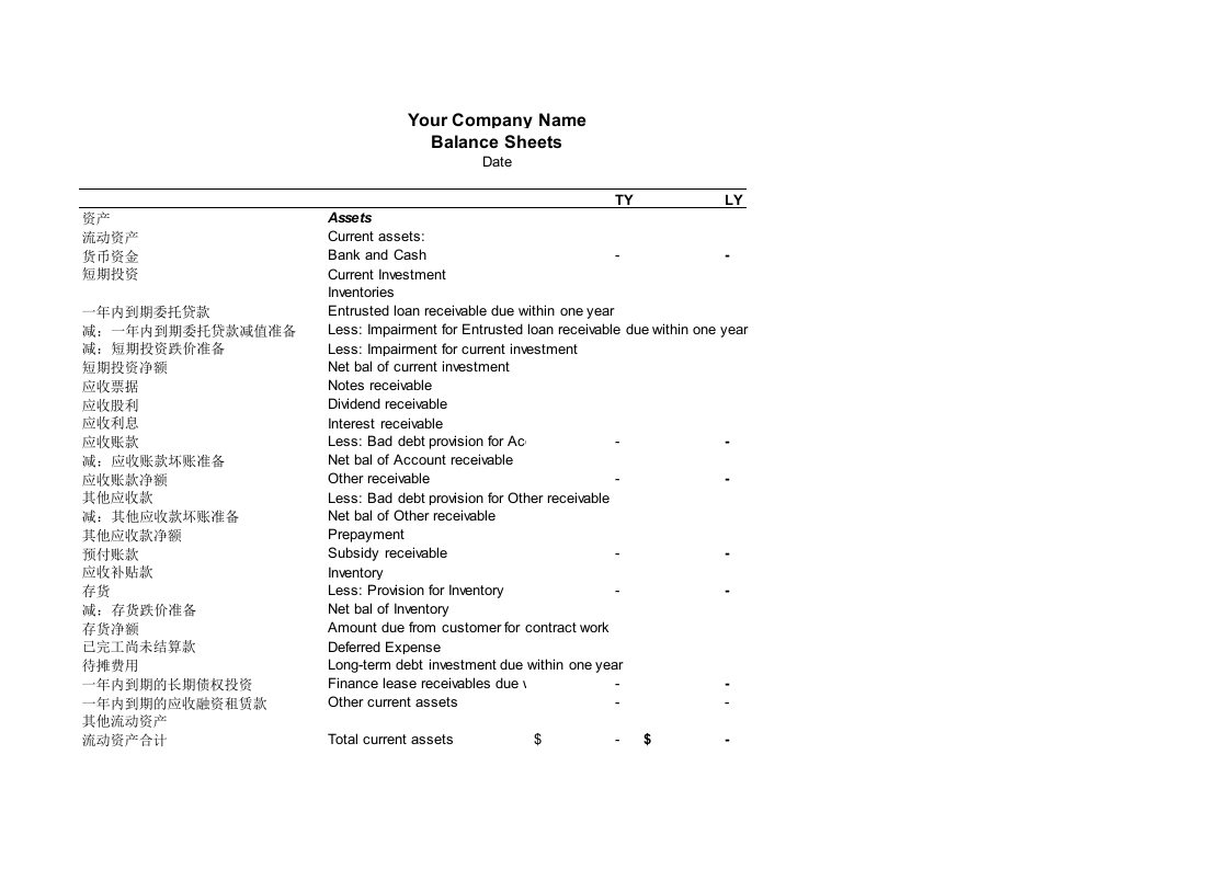 英文财务报表 - 新网知识库-新网知识库