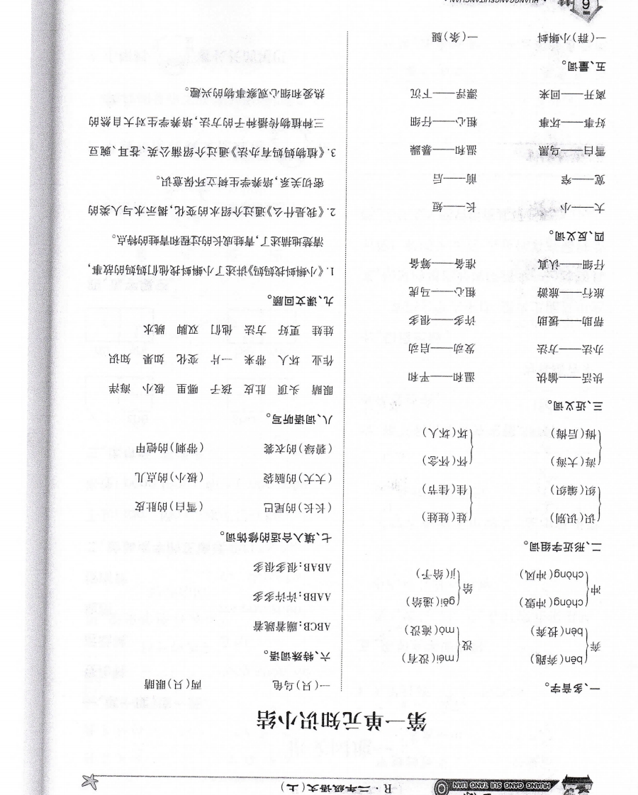 语文二年级上第一单元知识小结(1) - 新网知识库-新网知识库